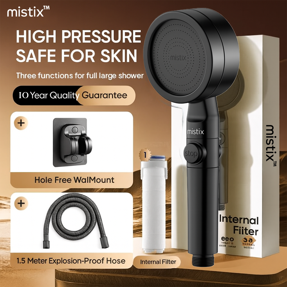 Mistix™ High-pressure Microbubble Showerhead 2.0