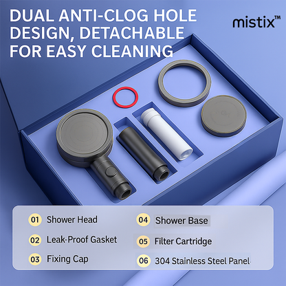 Mistix™ High-pressure Microbubble Showerhead 2.0